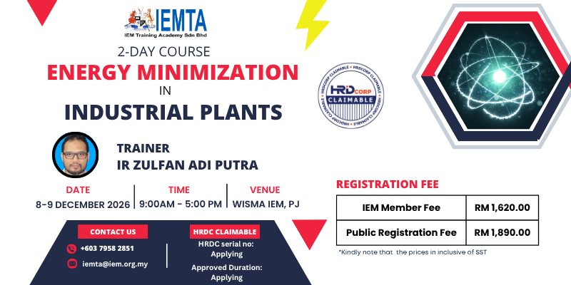 2-Day Course on Energy Minimization in Industrial Plants